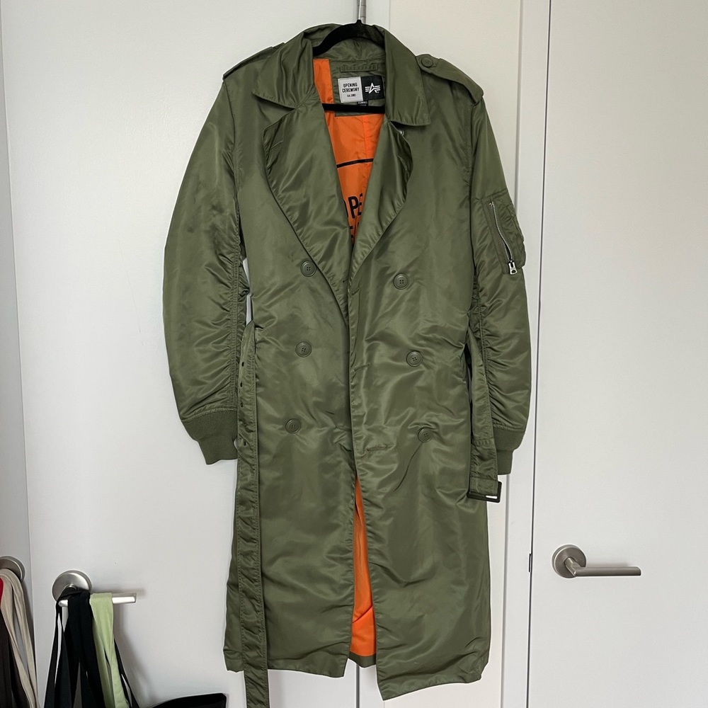 Opening Ceremony Bomber Trenchcoat Jacket